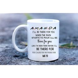 personalised name friends 11oz gift ceramic creative coffee tea cup the one where mug,