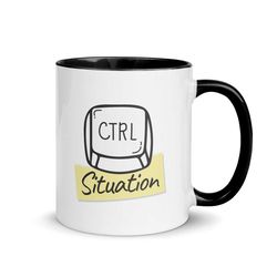 situation under control mug, project manager coffee mug, funny office tea cup, gift for coworker