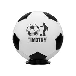 personalized soccer ball custom name boys soccer ball soccer ball with display base two sizes soccer ball boys gifts bir
