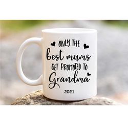 pregnancy announcement, mom promoted to grandma, customised mug, personalised gift, customised mug, personalised gift