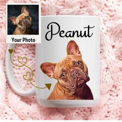 personalized pet mugs custom pet art mug using pet photo name custom dog mug dog coffee cup dog mom mug personalized cat