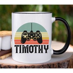 personalized retro video game mug game controller coffee mug video game mugs gift for him gaming gifts birthday gamer cu