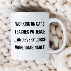 funny mechanic mug, curse word joke, gearhead, car lover dad, motorbike & automotive mechanic, birthday, for him, annive