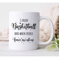 mug for introverted basketball coach, b-ball cup, for hooper, baller, team gift, birthday present for boys, nephew, men,