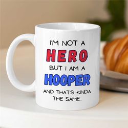hero hooper, mug for baller, b-ball gift for boyfriend, sports mug for coach, cup for hooper, birthday present for baske