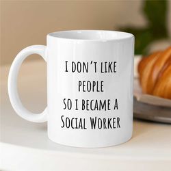 introverted social worker mug, gift for case manager, family therapy, thank you gift, bcba birthday, cbt work, aba appre