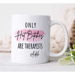 personalized funny therapist mug, custom gift for counselor, family therapy appreciation, bcba thank you, cbt birthday,