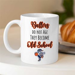 skeleton mug for basketball coach, cool b-ball cup, for hooper, frame baller, team gift, birthday present for boys, neph