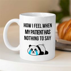 funny counselor mug, crying panda gift for therapist, family therapy appreciation, thank you gift, bcba, cbt birthday, a