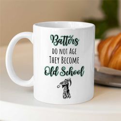 skeleton batter mug, cool cup for fan, pitcher boyfriend, for him/her, coach, men, batting nephew, softball player, fath