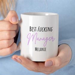 personalized manager mug, custom gift for best boss, coworker birthday, job appreciation, work office decor, profession,