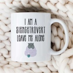 introverted scientist, mug for introverted chemistry professor, doctoral advisor, research & development, for men and wo