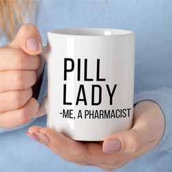 mug for pharmaceutists, medical themed gift, pharma technician graduation present, healer, rx, coworker gift, professor,