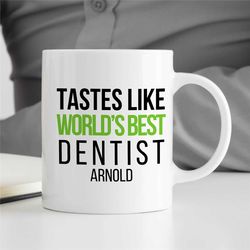 personalized gift for dental offices, custom mug for dentist, customizable doctor birthday present, leaving gift, apprec