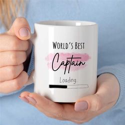 world's best captain loading, mug for future sailors, sea lover, husband appreciation, boyfriend, men, ship owner to be,
