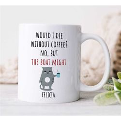 custom captain mug, funny cat, personalized gift for sailors, sea lover, husband appreciation, boyfriend thank you, men,