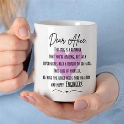 personalized electrical engineering gift, custom mug for engineers, present for chemical, biomedical, structural, indust