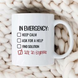 engineer quote mug, funny mug for robotic, telecommunication, railway, nuclear engineers, math mug, husband, boyfriend b