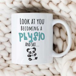 funny gift for physiotherapists, physio mug, physician cup, rehabilitation thank you gift, occupational therapy, birthda