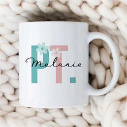 personalized pt mug, custom mug for physiotherapists, unique gift for physios, birthday present for husband/wife, thank