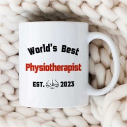 personalized mug for physiotherapists, custom physio cup, pediatric pt, masseur birthday present with name, unique excer