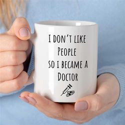 funny gift for physician, sarcastic doctor mug, medical school graduation present, mug for gynecologist, gp, intern, psy