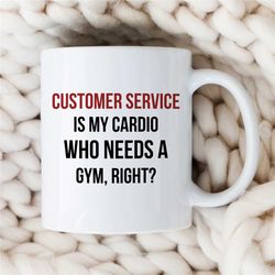 fit csr mug, gift for sporty customer service rep, job appreciation, profession cup, colleague leaving, for him & her, o