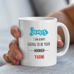 personalized crochet mom mug, custom knitting gift idea for nana, customizable knitting cup, gift for crafter, unique gi