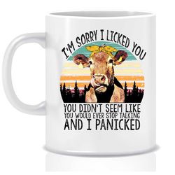 funny cow mug, don't be a, cheeky gift, inappropriate gift, plant mom plant mum indoor plant gift housewarming