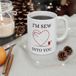 valentine's day mug, so into you mug, ceramic mug 11oz