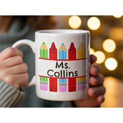 teacher mug, personalized teacher coffee mug, teacher gifts, teacher cup, teacher appreciation gift, personalized teache