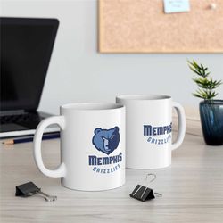 ceramic mug 11oz, memphis grizzlies mug, memphis mug, grizzlies mug, coffee mug, tea mug, sport mug, nba mug, nba , gift