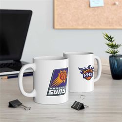 ceramic mug 11oz, phoenix suns mug, suns mug, phoenix mug, coffee mug, tea mug, sport mug, nba mug, nba , gift, basketba