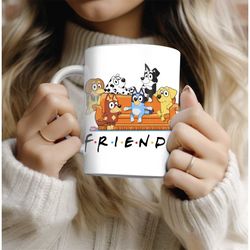 blu-ey inspired friends coffee mug | blu-ey dog mug | blu ey dad coffee mug | blue dog family mug | novelty gift