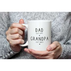 father's day gift, mug for new dad, new grandpa mug, dad mug, personalised dad mug, new grandpa, father's day gift for g