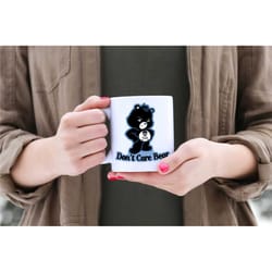don't care bear ceramic mug