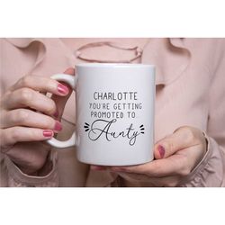 sister promoted to aunty mug, mother's day gift, mug for aunty, new aunty mug, aunty mug, personalised aunty mug, promot