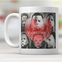 michael myers happy valentines mug