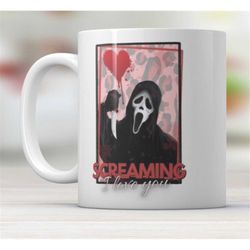 screaming i love you ghostface valentines mug