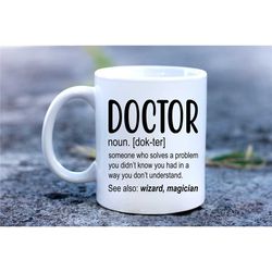 doctors gift doctor noun mug,stethoscope coffee mug, a funny and unique gift mug.