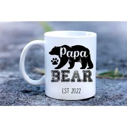 papa bear mug - papa bear gifts for christmas, birthday, or fathers day - papa bear coffee mug - coffee mug for grandpa.