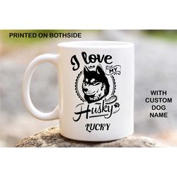 husky personalised dog mug, image printed coffee mug, custom coffee mugs, custom mug