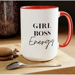 girl boss energy mug boss lady mug girl power successful woman mug entrepreneur birthday gift for her gift coffee mug gi