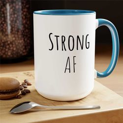 strong af boss lady mug supervisor mug floral mug gift for her mug funny gift for wife coffee mugs tea christmas gift 15