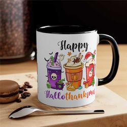 fall milkshake mug happy hallothanksmas mug halloween mug appreciation gift ghost mug gift mug gift tea gift for her gif