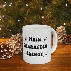 main character energy mug christmas gift for her gift for him teacher mug supervisor holiday gift best friend gift chris