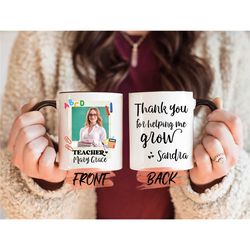teacher photo mug, custom teacher photo mug forteacher world teachers day, custom teacher mug, teacher picture mug, best