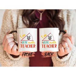 math teacher mug, school teacher gifts mug for men/women teachers day, math teacher gift, funny teacher mug, teacher cof