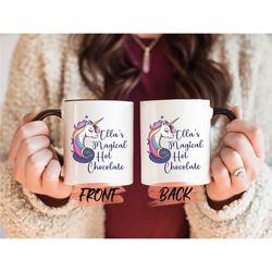 magical hot chocolate mug, hot chocolate gift mug for women birthday, cute chocolate mug, personalized hot choco mug, ch