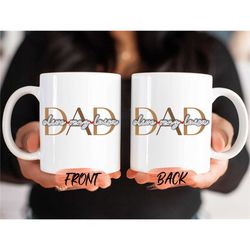 dad mug, fathers day mug for daddy to be anniversary gift, dad gift, best dad mug, dad coffee cup, best daddy mug, lucki